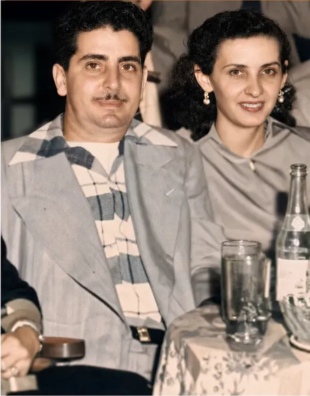 The same 1950s-1970s photograph after hand colorization by MemoryCherish, natural color added
