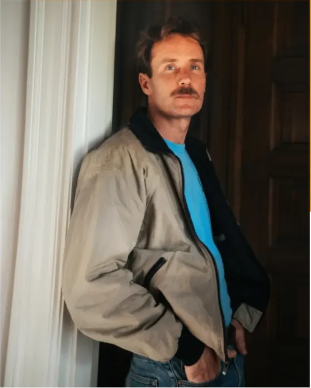The same 1980s-plus photograph after hand restoration by MemoryCherish, water damage repaired and detail recovered
