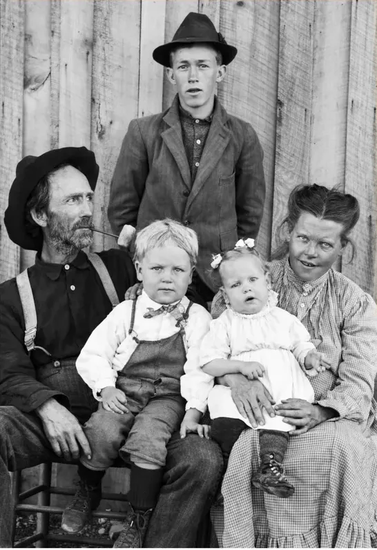 The same pre-1950 photograph after hand restoration by MemoryCherish, discoloration repaired and detail recovered