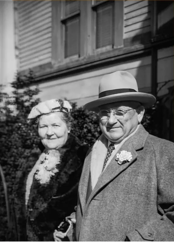 The same pre-1950 photo restored by hand at MemoryCherish, stains and marks corrected and clarity brought back