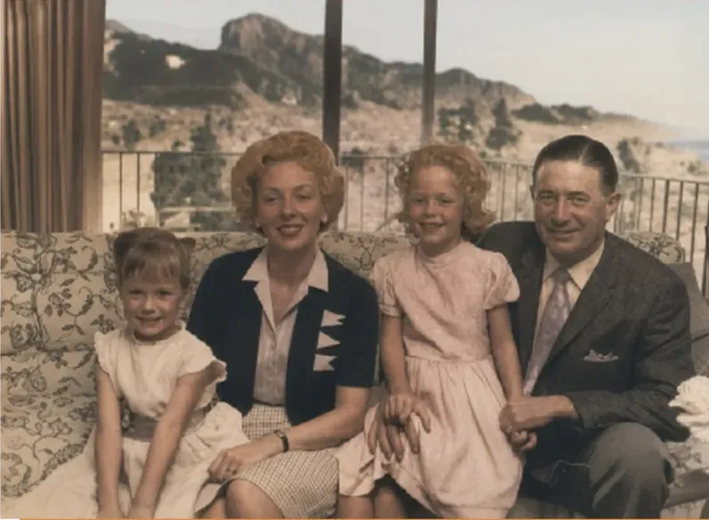 The same 1950s-1970s photograph after hand colorization by MemoryCherish, natural color added