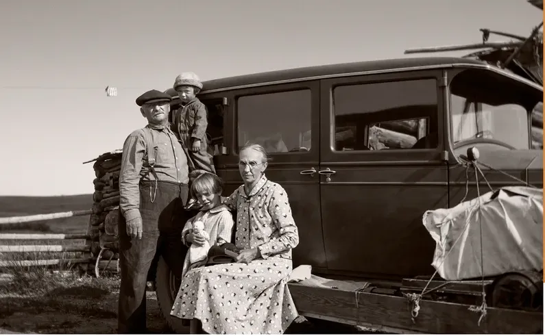 The same pre-1950 photo restored by hand at MemoryCherish, fading corrected and clarity brought back