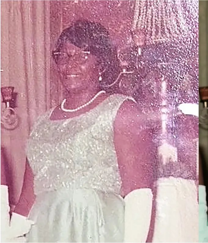 Original 1950s-1970s photograph showing water damage, before photo restoration by MemoryCherish