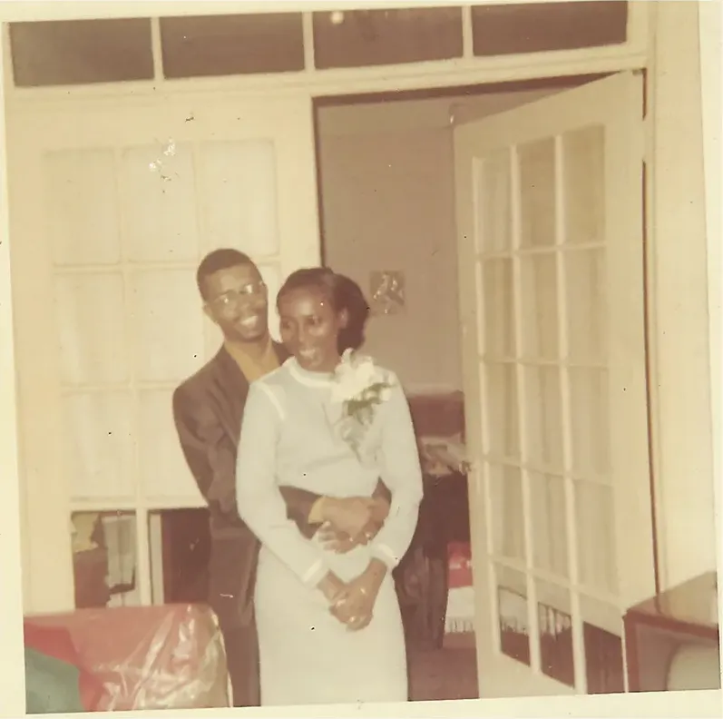 Original 1950s-1970s photograph showing discoloration, before photo restoration by MemoryCherish