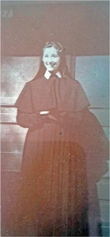 Stains and marks on a 1950s-1970s photograph, before hand restoration by MemoryCherish artists
