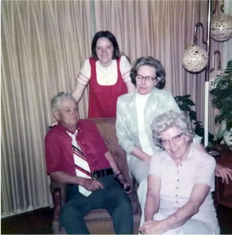 Original 1950s-1970s photograph showing discoloration, before photo restoration by MemoryCherish
