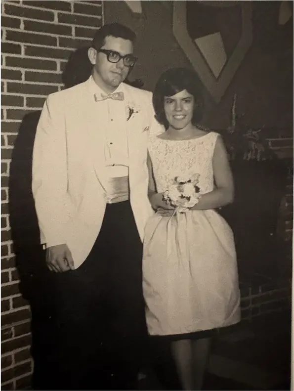 Original 1950s-1970s photograph showing discoloration, before photo restoration by MemoryCherish