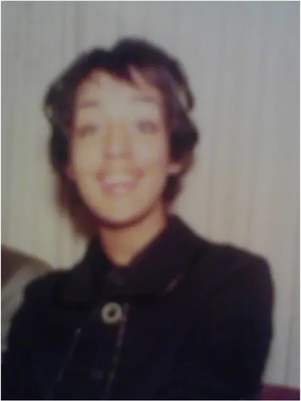 Blur on a 1980s-plus photograph, before hand restoration by MemoryCherish artists