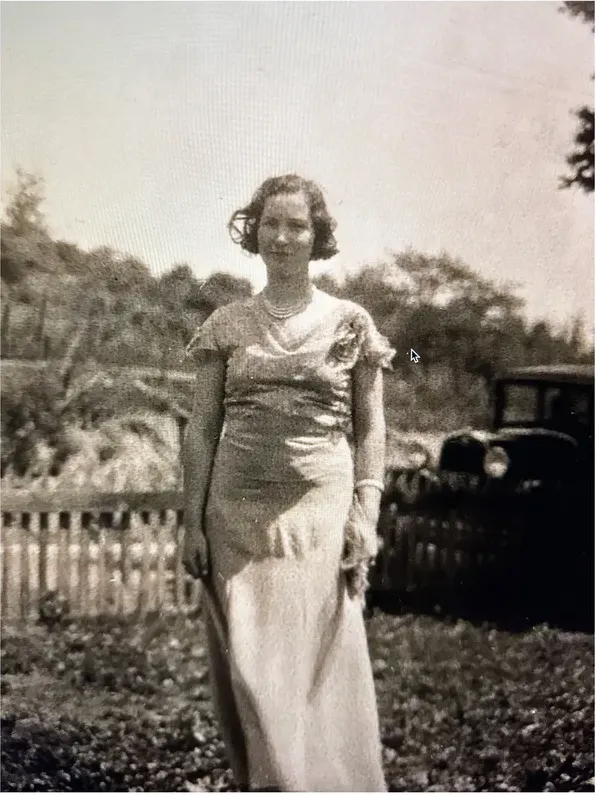 Original pre-1950 photograph showing discoloration, before photo restoration by MemoryCherish