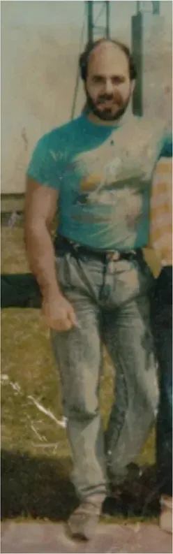 Scratches on a 1980s-plus photograph, before hand restoration by MemoryCherish artists