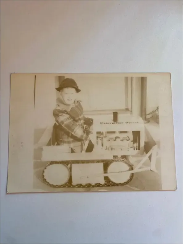 Original 1950s-1970s photograph showing discoloration, before photo restoration by MemoryCherish