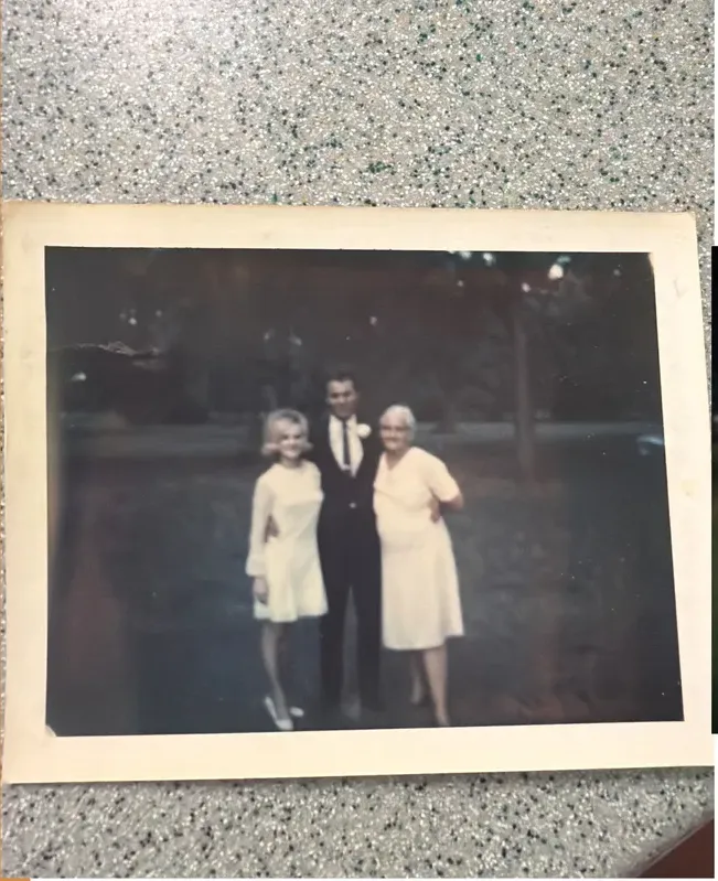 Original 1950s-1970s photograph showing discoloration, before photo restoration by MemoryCherish