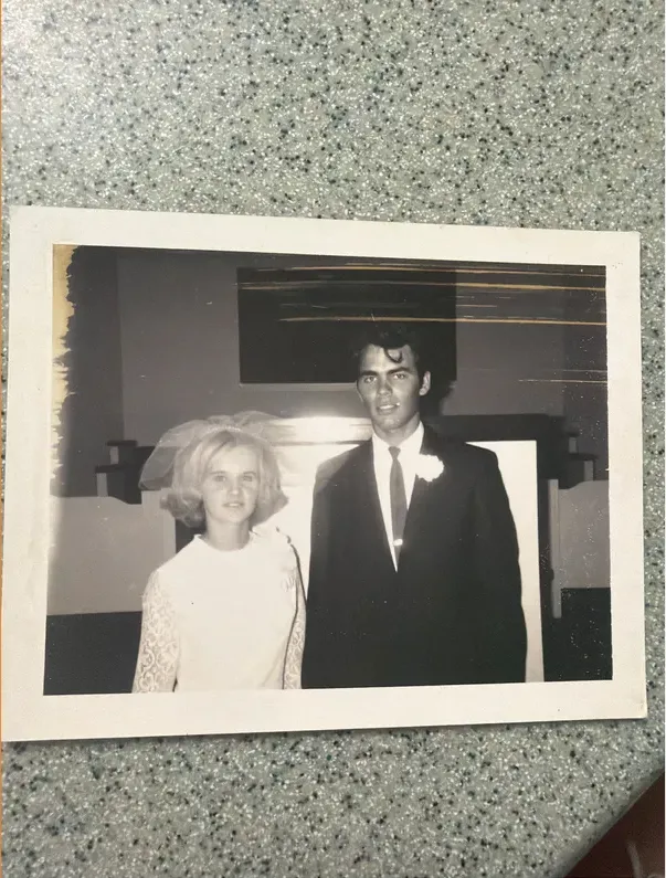 Black-and-white 1950s-1970s photograph before hand colorization by MemoryCherish artists