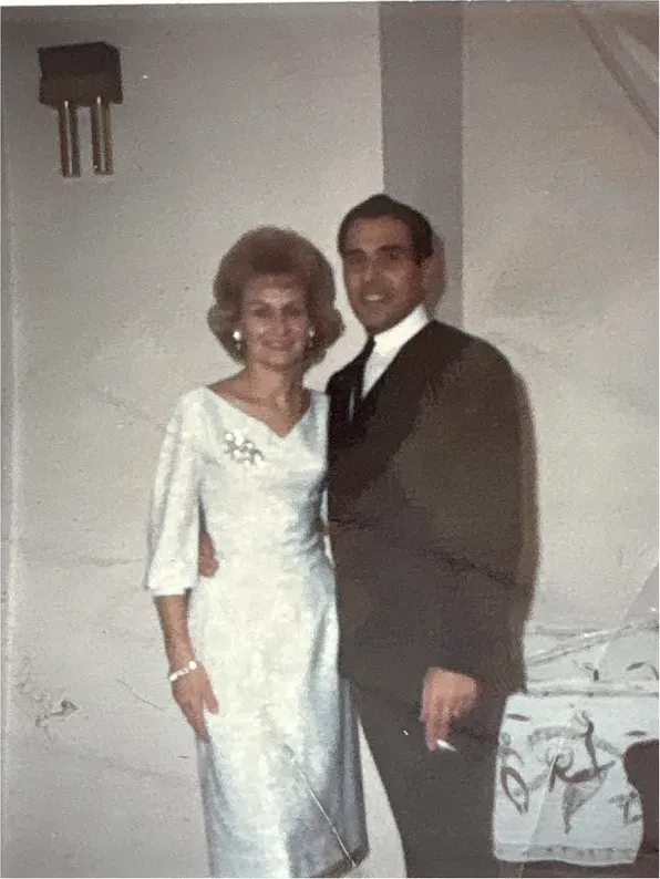 Scratches on a 1950s-1970s photograph, before hand restoration by MemoryCherish artists