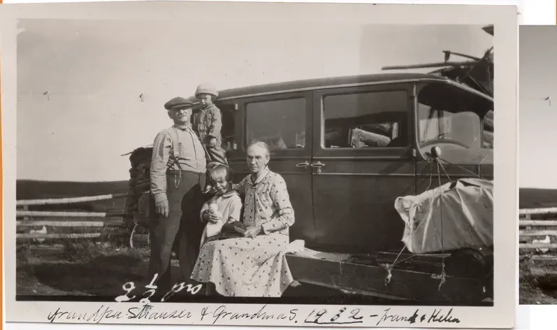 Original pre-1950 photograph showing fading, before photo restoration by MemoryCherish