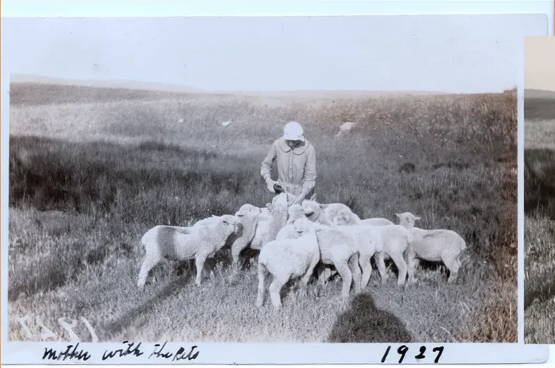 Original pre-1950 photograph showing fading, before photo restoration by MemoryCherish