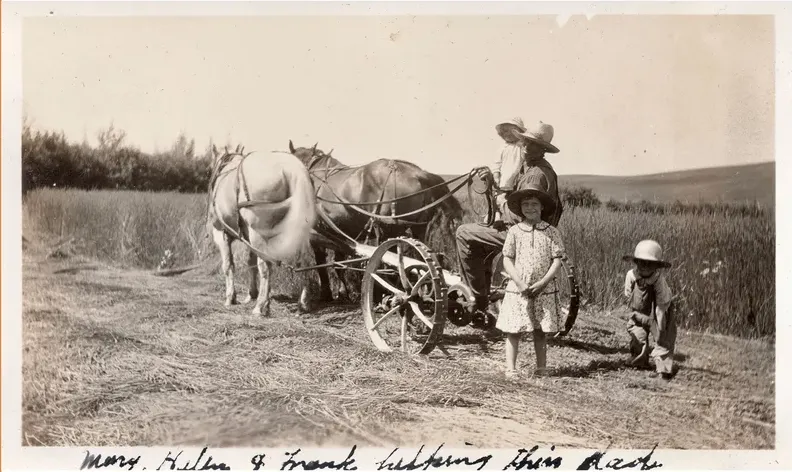 Original pre-1950 photograph showing fading, before photo restoration by MemoryCherish