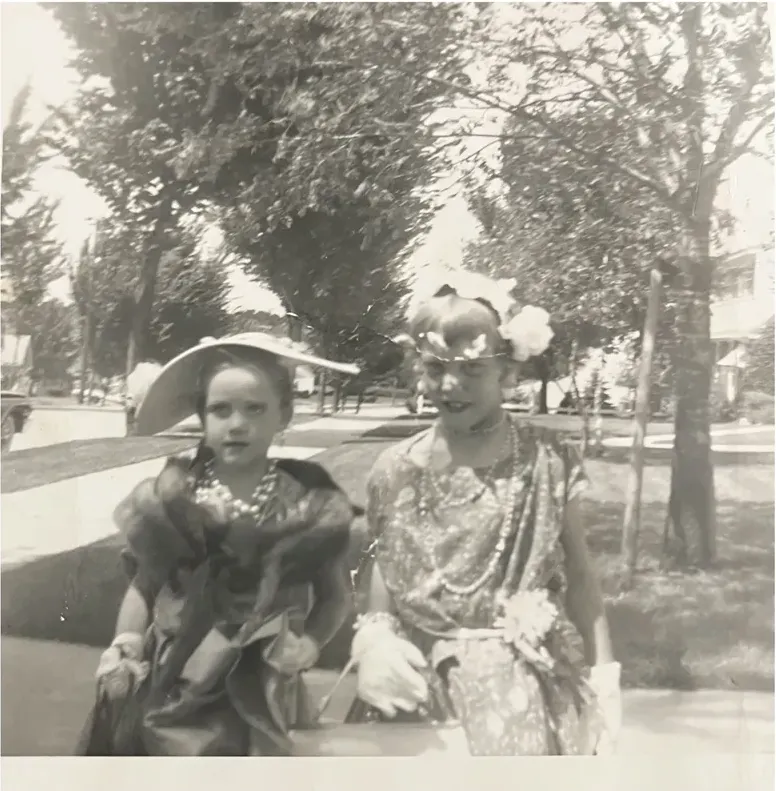 Stains and marks on a 1950s-1970s photograph, before hand restoration by MemoryCherish artists