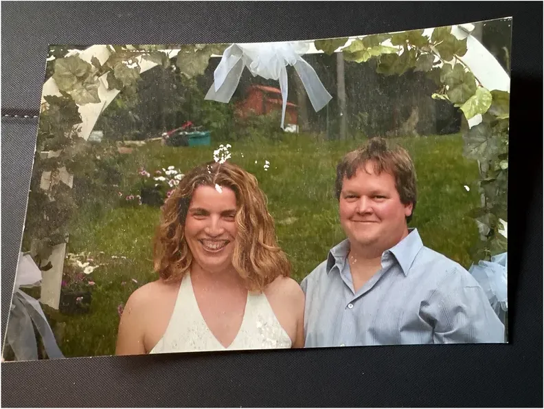 Original 1980s-plus photograph showing scratches, before photo restoration by MemoryCherish