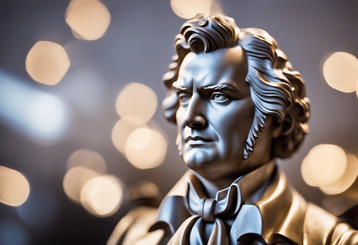 Beethoven's triumph in classical music, symbolizing overcoming adversity and leaving behind a lasting legacy