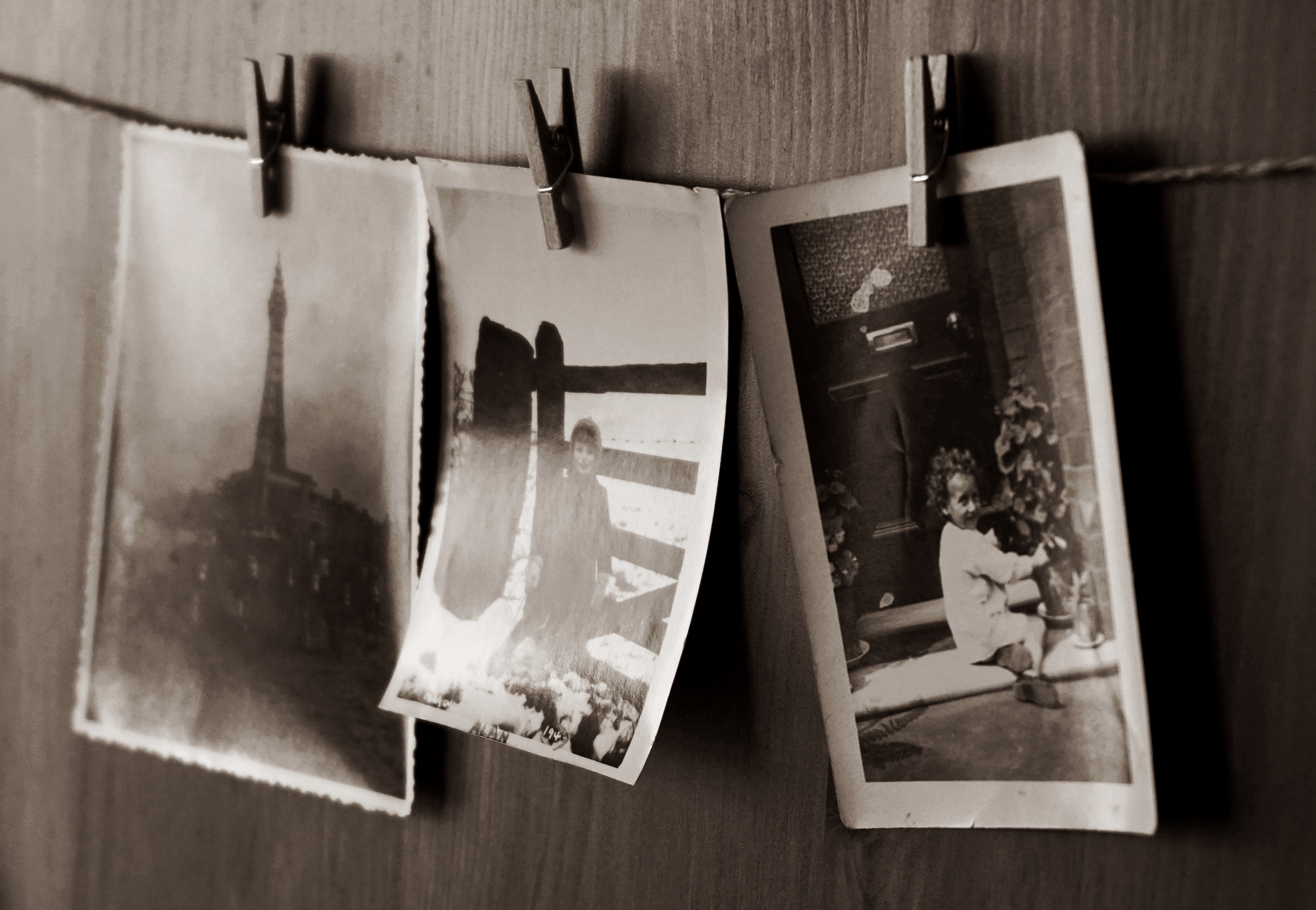 Free Photos Hanging on a Clothes Line Stock Photo