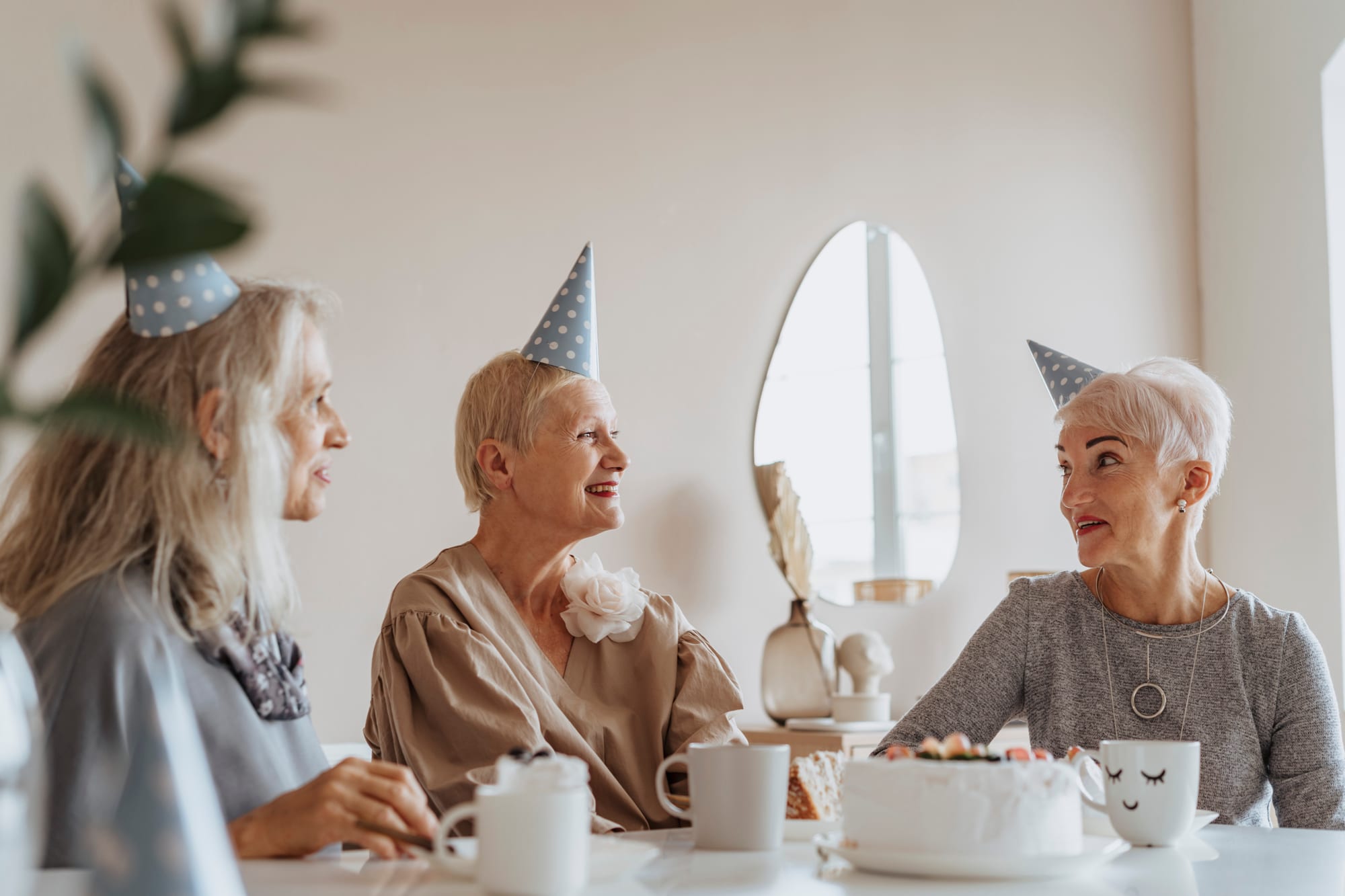 Free Photo of Women with Gray Hair Talking Stock Photo