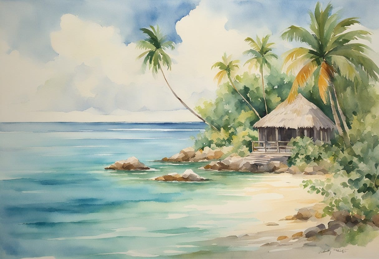 Bimini Island: lush, tropical paradise with crystal-clear waters. A mystical spring, said to grant eternal life, surrounded by ancient ruins