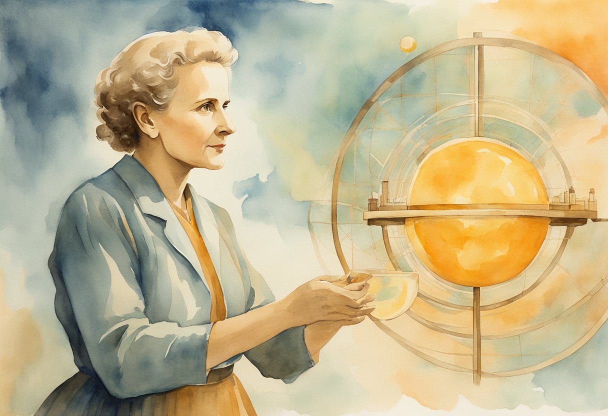 Marie Curie accepts Nobel Prizes in Physics and Chemistry, symbolizing women's perseverance in science