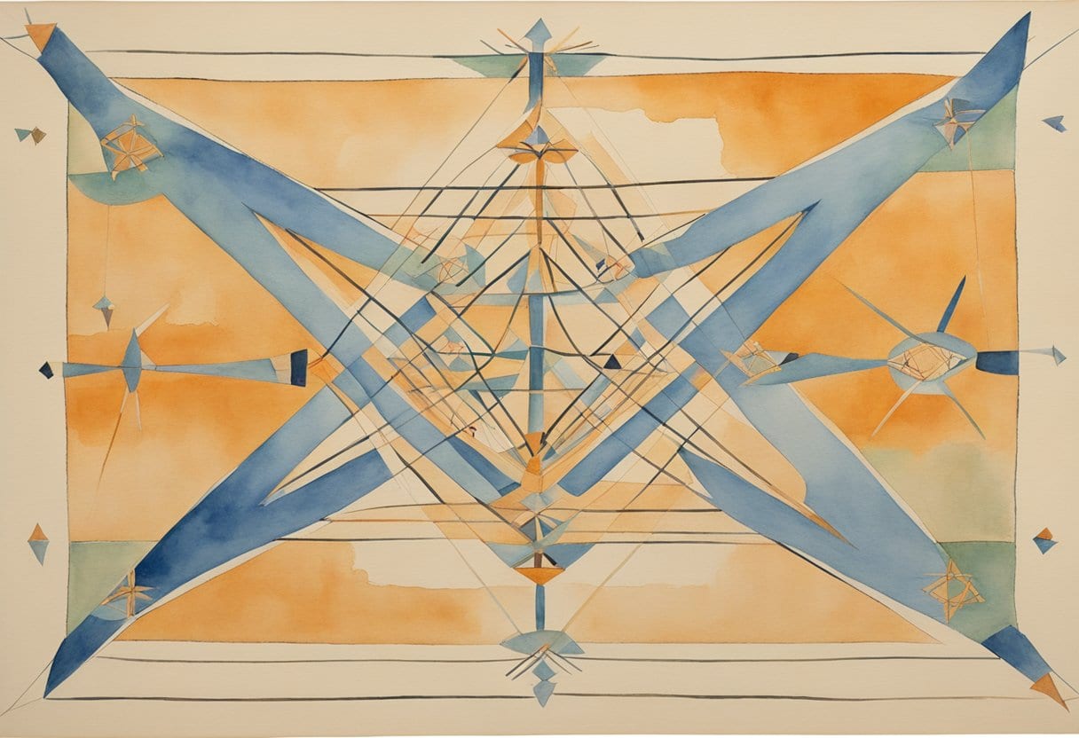 Navajo Sand Painting: Cat's Cradle, string games, and healing practices depicted in intricate patterns and symbols
