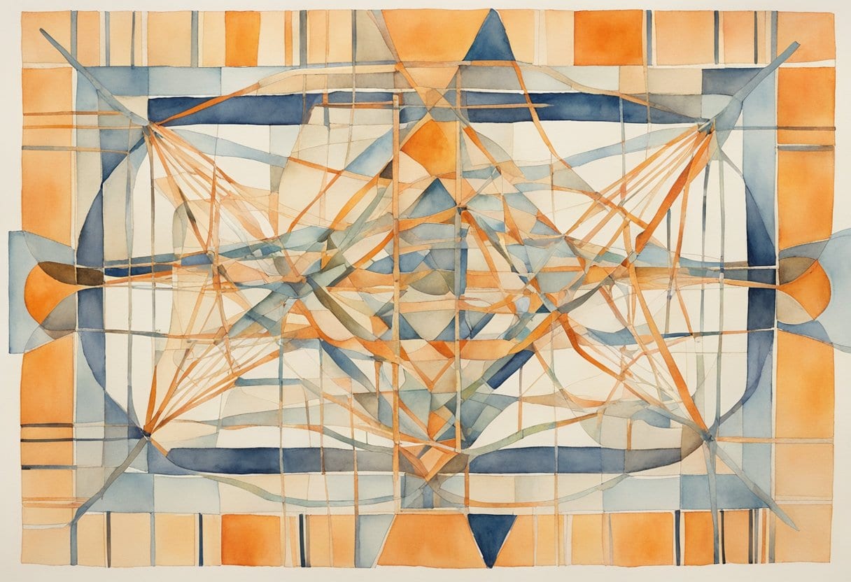 Two strings intertwine in a complex pattern, resembling the Cat's Cradle game. Surrounding objects hint at indigenous healing practices