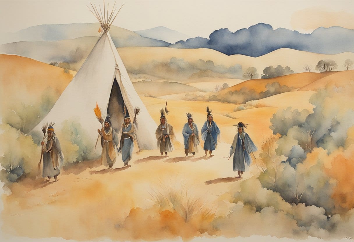 A shamanic journey unfolds with ceremonial chanting, invoking spiritual realms for indigenous healing