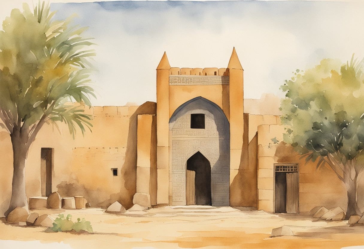 The Timbuktu Research Centre is surrounded by mudbrick universities, showcasing African scholarly centers with traditional architecture