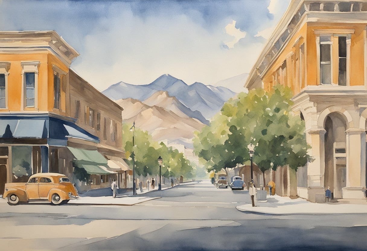Richard Francis Burton explores Salt Lake City, capturing its unique architecture and mountainous backdrop