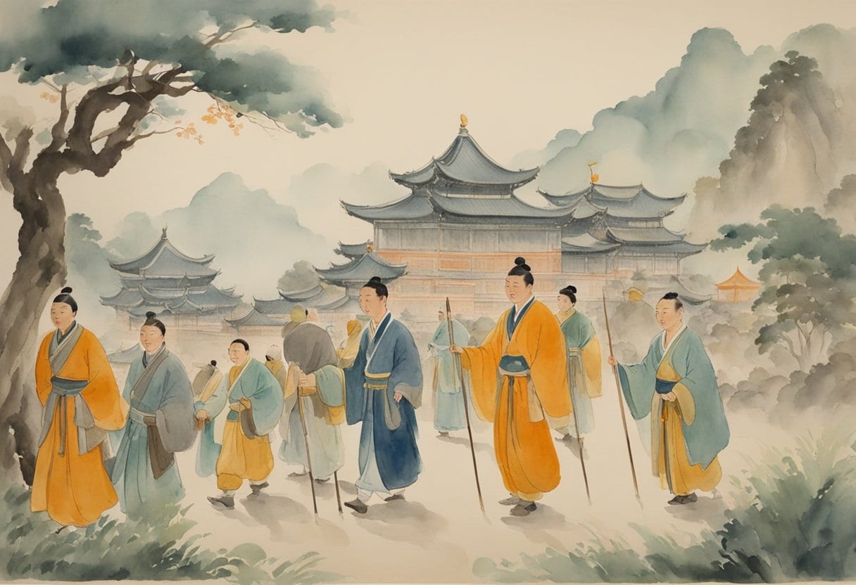 The Xuanzang Research Institute in China depicts Chinese explorers on a Buddhist pilgrimage